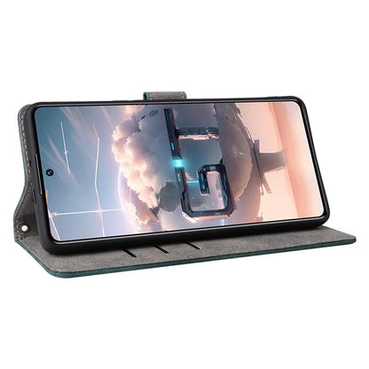 For Transsion Infinix GT 10 Pro 5G / X6739 Case RFID Blocking Leather Stand Phone Cover with Strap