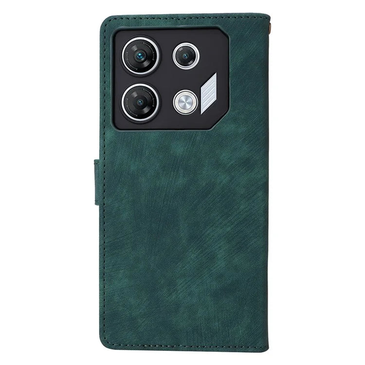 For Transsion Infinix GT 10 Pro 5G / X6739 Case RFID Blocking Leather Stand Phone Cover with Strap