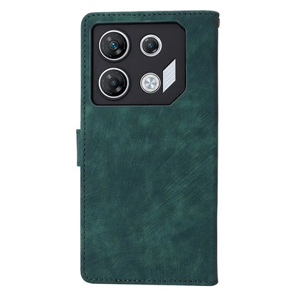 For Transsion Infinix GT 10 Pro 5G / X6739 Case RFID Blocking Leather Stand Phone Cover with Strap