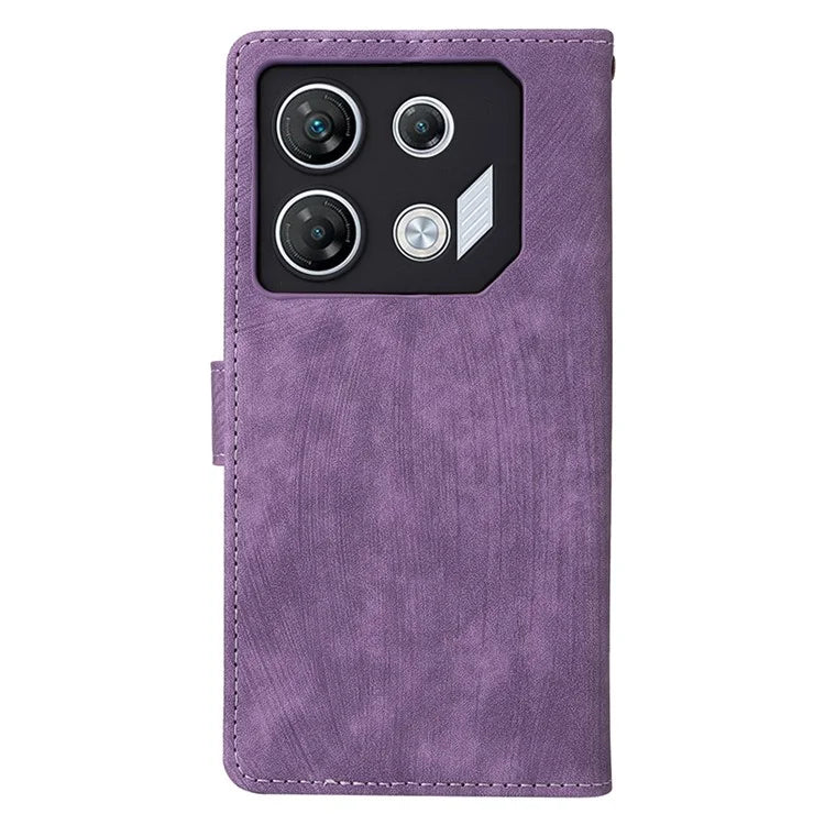 For Transsion Infinix GT 10 Pro 5G / X6739 Case RFID Blocking Leather Stand Phone Cover with Strap