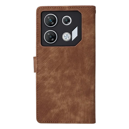 For Transsion Infinix GT 10 Pro 5G / X6739 Case RFID Blocking Leather Stand Phone Cover with Strap