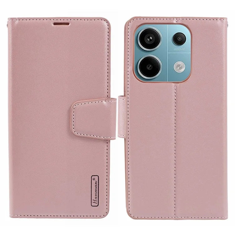 HANMAN Mill Series for Xiaomi 13 Pro 5G Case PU Leather Wallet Flip Cover
