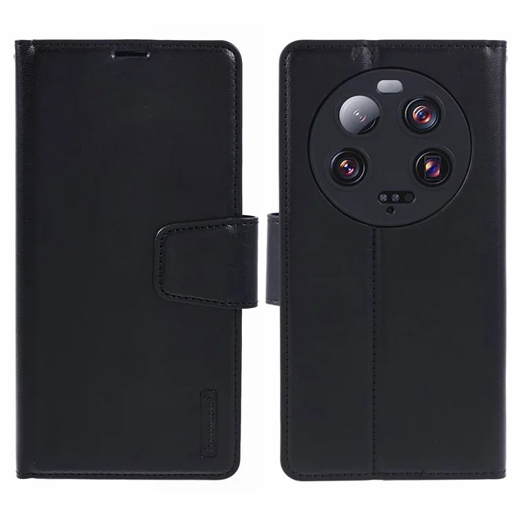 HANMAN Mill Series for Xiaomi 13 Ultra Wallet Case PU Leather Folio Stand Phone Cover