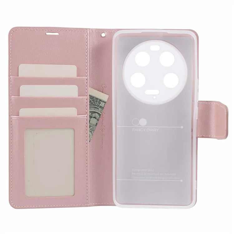 HANMAN Mill Series for Xiaomi 13 Ultra Wallet Case PU Leather Folio Stand Phone Cover