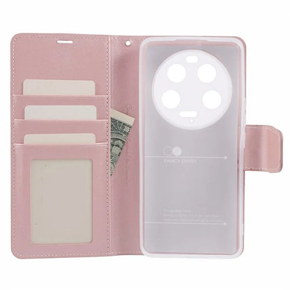 HANMAN Mill Series for Xiaomi 13 Ultra Wallet Case PU Leather Folio Stand Phone Cover