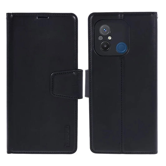 HANMAN Mill Series for Xiaomi Redmi 12C 4G / 11A 4G / Poco C55 4G Case Flip PU Leather Wallet Phone Cover