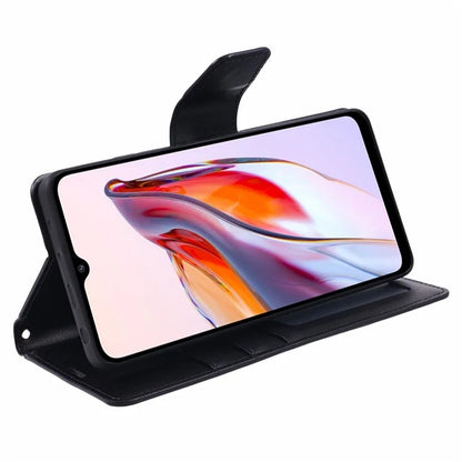 HANMAN Mill Series for Xiaomi Redmi 12C 4G / 11A 4G / Poco C55 4G Case Flip PU Leather Wallet Phone Cover
