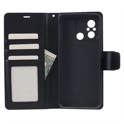 HANMAN Mill Series for Xiaomi Redmi 12C 4G / 11A 4G / Poco C55 4G Case Flip PU Leather Wallet Phone Cover