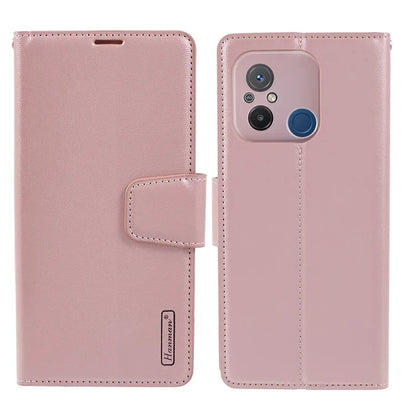HANMAN Mill Series for Xiaomi Redmi 12C 4G / 11A 4G / Poco C55 4G Case Flip PU Leather Wallet Phone Cover