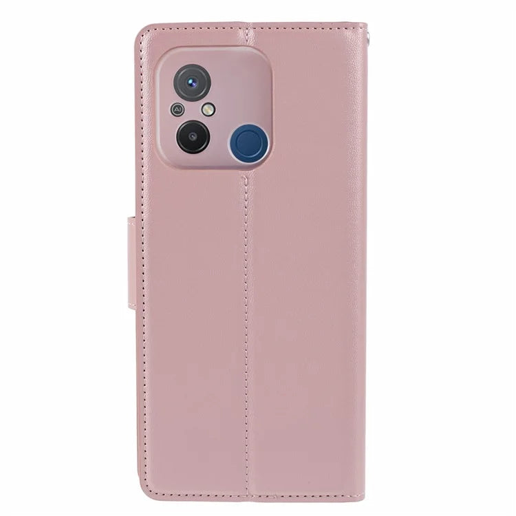 HANMAN Mill Series for Xiaomi Redmi 12C 4G / 11A 4G / Poco C55 4G Case Flip PU Leather Wallet Phone Cover