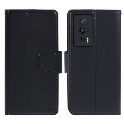 HANMAN Mill Series for Xiaomi Redmi K60 5G / K60 Pro 5G / Poco F5 Pro 5G Case Stand Feature PU Leather Phone Cover