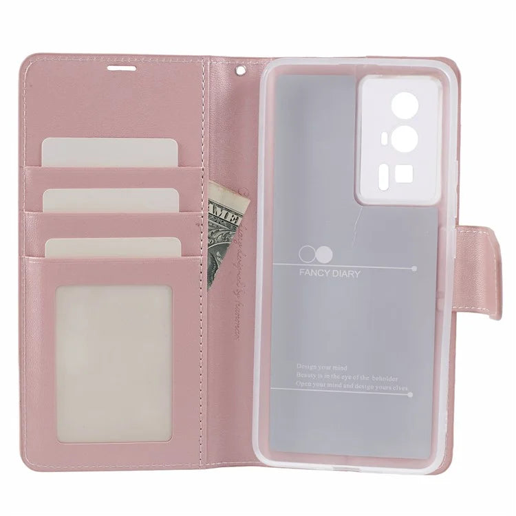 HANMAN Mill Series for Xiaomi Redmi K60 5G / K60 Pro 5G / Poco F5 Pro 5G Case Stand Feature PU Leather Phone Cover