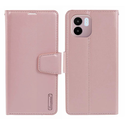 HANMAN Mill Series for Xiaomi Redmi A1 4G / A2 4G Case Wallet PU Leather Shockproof Phone Cover