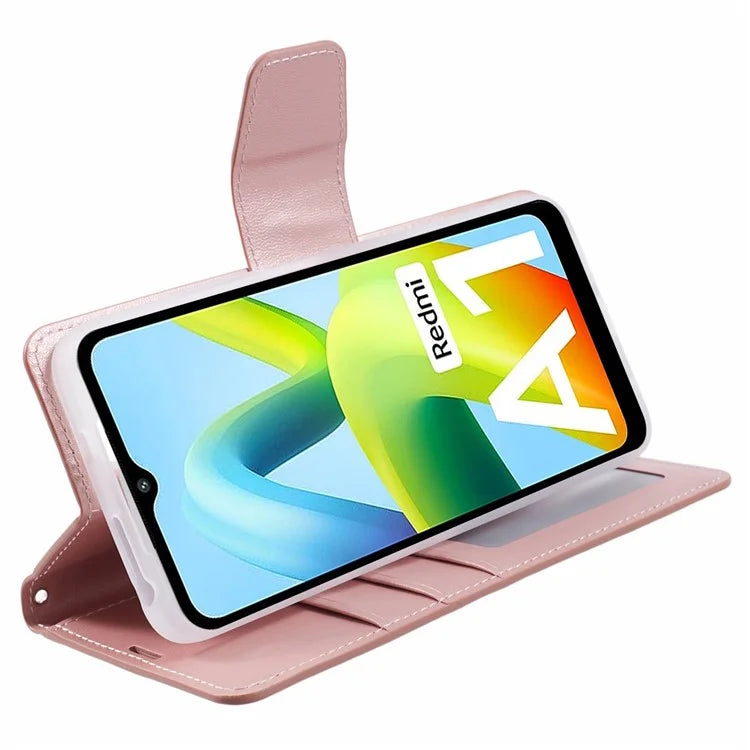 HANMAN Mill Series for Xiaomi Redmi A1 4G / A2 4G Case Wallet PU Leather Shockproof Phone Cover