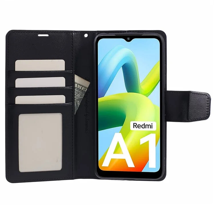 HANMAN Mill Series for Xiaomi Redmi A1 4G / A2 4G Case Wallet PU Leather Shockproof Phone Cover
