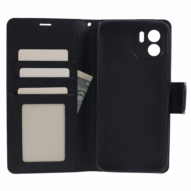 HANMAN Mill Series for Xiaomi Redmi A1 4G / A2 4G Case Wallet PU Leather Shockproof Phone Cover