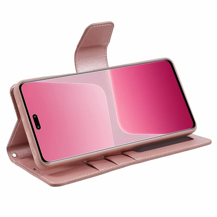 HANMAN Mill Series for Xiaomi 13 Lite / Civi 2 5G / 12 Lite NE 5G Case Folio PU Leather Wallet Phone Cover