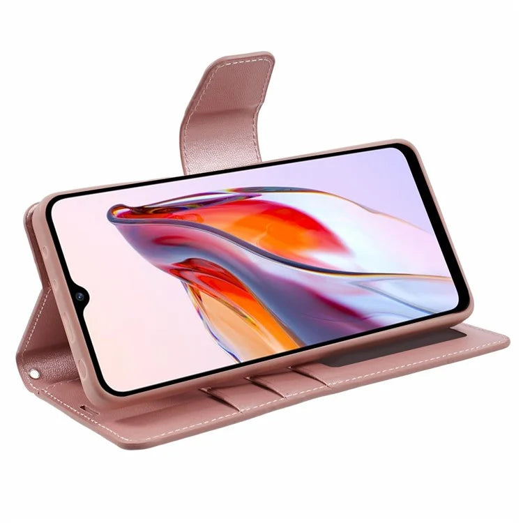 HANMAN Mill Series for Xiaomi Poco C40 Case Protective PU Leather Wallet Phone Cover