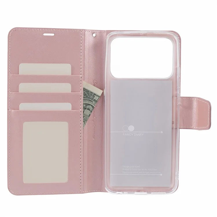 HANMAN Mill Series for Xiaomi Poco C40 Case Protective PU Leather Wallet Phone Cover