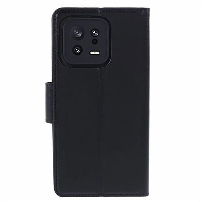HANMAN Mill Series for Xiaomi 13 Case PU Leather Magnetic Flip Folio Phone Cover
