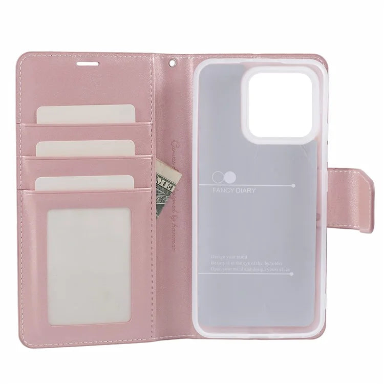 HANMAN Mill Series for Xiaomi 13 Case PU Leather Magnetic Flip Folio Phone Cover