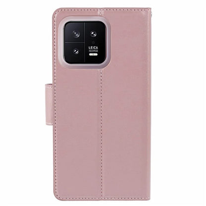 HANMAN Mill Series for Xiaomi 13 Case PU Leather Magnetic Flip Folio Phone Cover