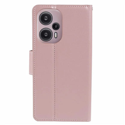 HANMAN Mill Series for Xiaomi Redmi Note 12 Turbo / Poco F5 5G Case PU Leather Wallet Shockproof Shell