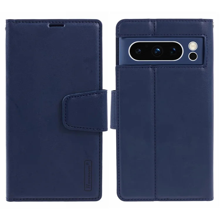 HANMAN Mill Series for Google Pixel 8 Pro Case PU Leather Stand Magnetic Phone Cover