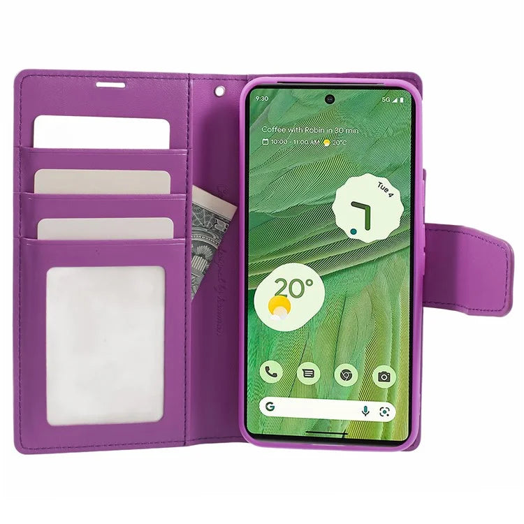 HANMAN Mill Series for Google Pixel 8 Pro Case PU Leather Stand Magnetic Phone Cover