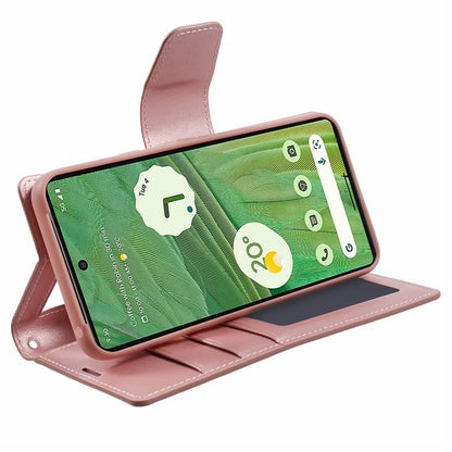 HANMAN Mill Series for Google Pixel 8 Pro Case PU Leather Stand Magnetic Phone Cover