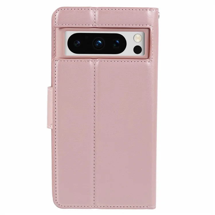 HANMAN Mill Series for Google Pixel 8 Pro Case PU Leather Stand Magnetic Phone Cover