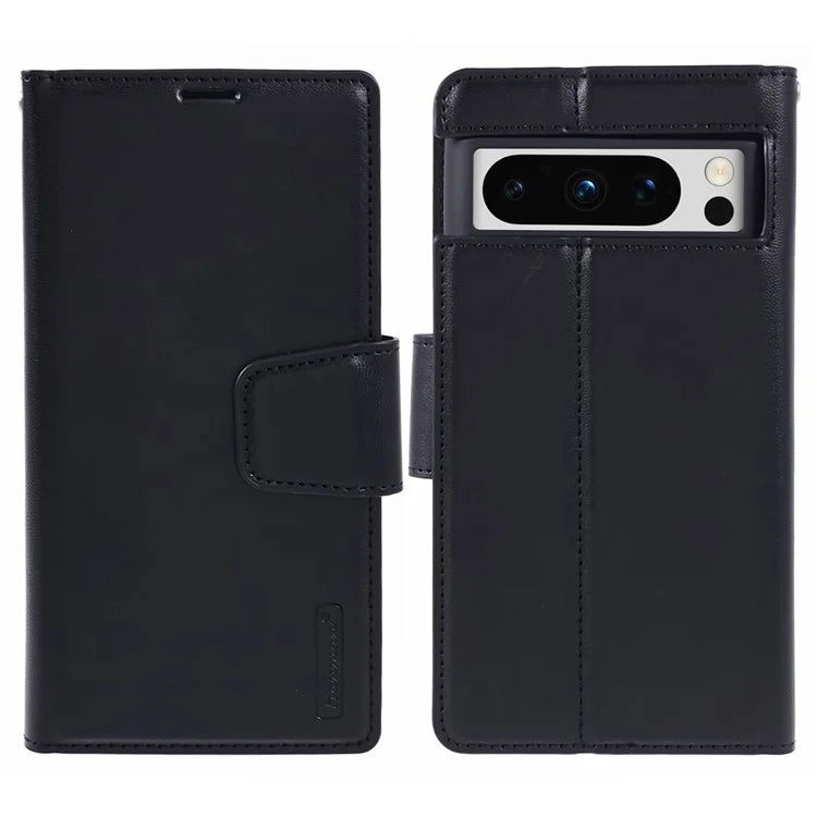 HANMAN Mill Series for Google Pixel 8 Pro Case PU Leather Stand Magnetic Phone Cover
