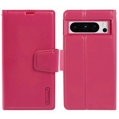 HANMAN Mill Series for Google Pixel 8 Pro Case PU Leather Stand Magnetic Phone Cover