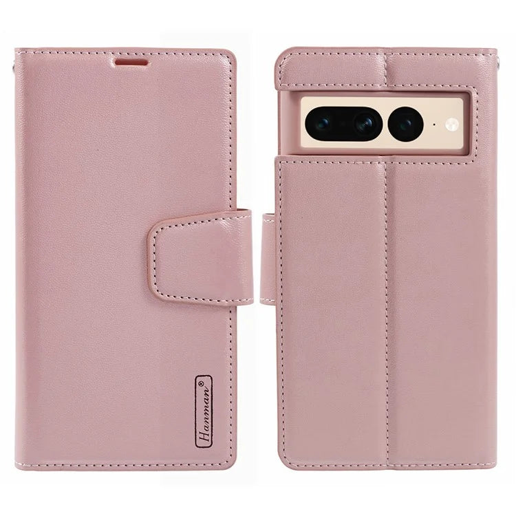 HANMAN Mill Series for Google Pixel 7 Pro 5G Case Wallet PU Leather Phone Cover