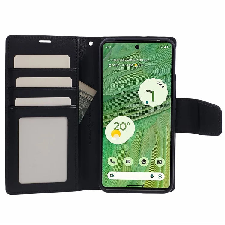 HANMAN Mill Series for Google Pixel 7 Pro 5G Case Wallet PU Leather Phone Cover