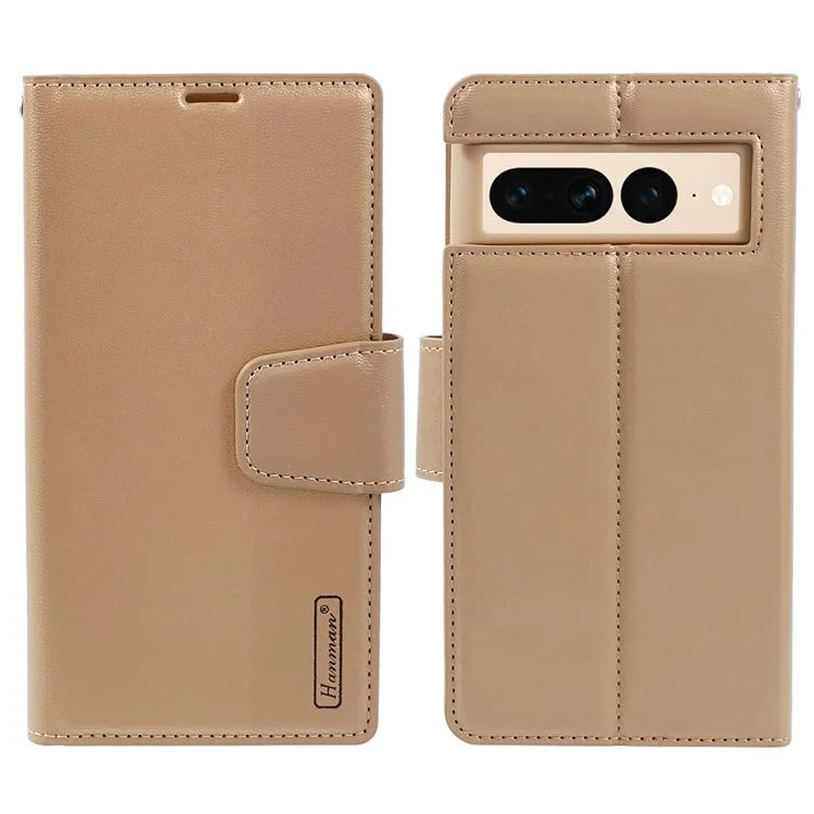 HANMAN Mill Series for Google Pixel 7 Pro 5G Case Wallet PU Leather Phone Cover