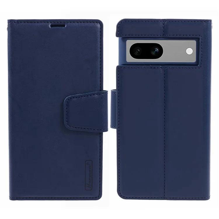 HANMAN Mill Series for Google Pixel 7a Case Anti-drop Wallet PU Leather Phone Cover
