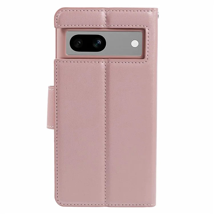 HANMAN Mill Series for Google Pixel 7a Case Anti-drop Wallet PU Leather Phone Cover