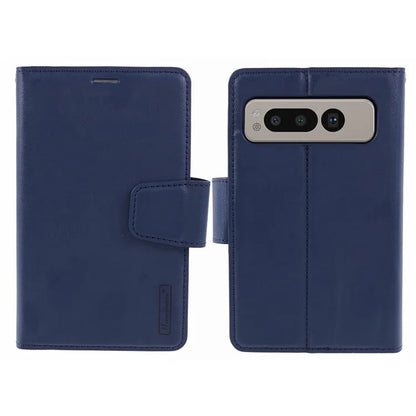 HANMAN Mill Series for Google Pixel Fold Case PU Leather Magnetic Flip Folio Phone Cover