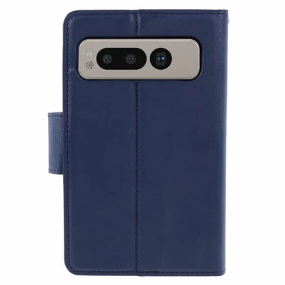 HANMAN Mill Series for Google Pixel Fold Case PU Leather Magnetic Flip Folio Phone Cover