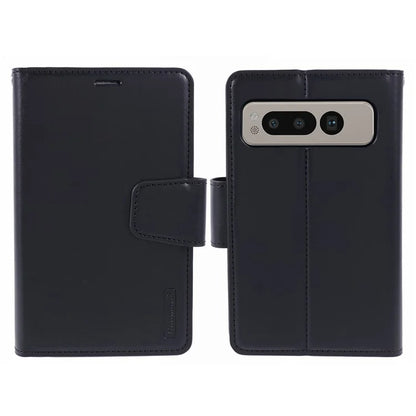 HANMAN Mill Series for Google Pixel Fold Case PU Leather Magnetic Flip Folio Phone Cover