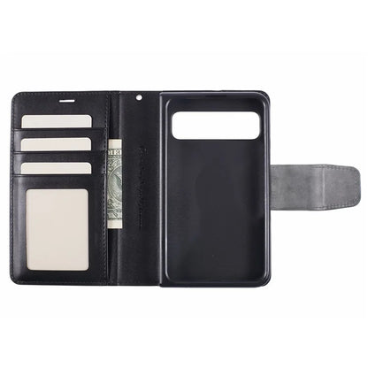 HANMAN Mill Series for Google Pixel Fold Case PU Leather Magnetic Flip Folio Phone Cover