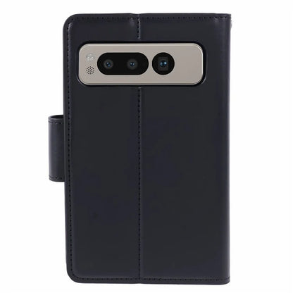 HANMAN Mill Series for Google Pixel Fold Case PU Leather Magnetic Flip Folio Phone Cover