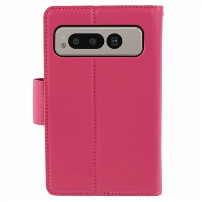 HANMAN Mill Series for Google Pixel Fold Case PU Leather Magnetic Flip Folio Phone Cover