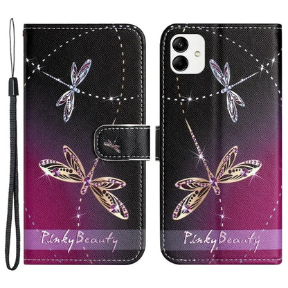 For Motorola Moto G54 5G Case Pattern Printing Anti-Drop PU Wallet Phone Case with Strap