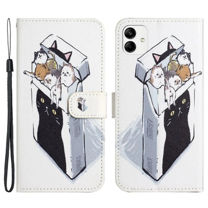 For Motorola Moto G54 5G Case Pattern Printing Anti-Drop PU Wallet Phone Case with Strap