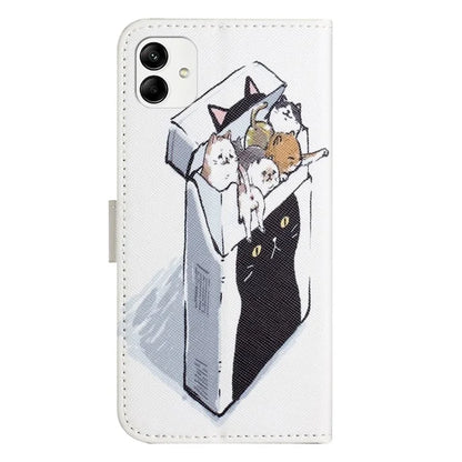 For Motorola Moto G54 5G Case Pattern Printing Anti-Drop PU Wallet Phone Case with Strap