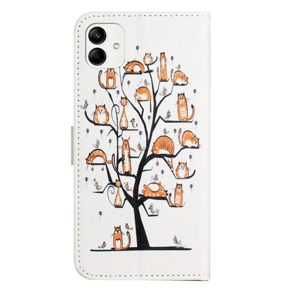 For Motorola Moto G54 5G Case Pattern Printing Anti-Drop PU Wallet Phone Case with Strap