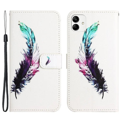 For Motorola Moto G54 5G Case Pattern Printing Anti-Drop PU Wallet Phone Case with Strap