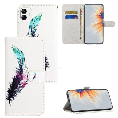 For Motorola Moto G54 5G Case Pattern Printing Anti-Drop PU Wallet Phone Case with Strap